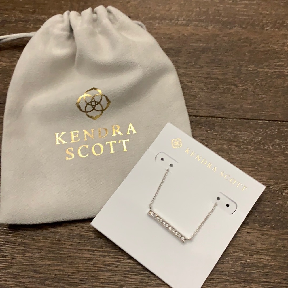 Kendra Scott Addison Bar Pendant Necklace NEW
